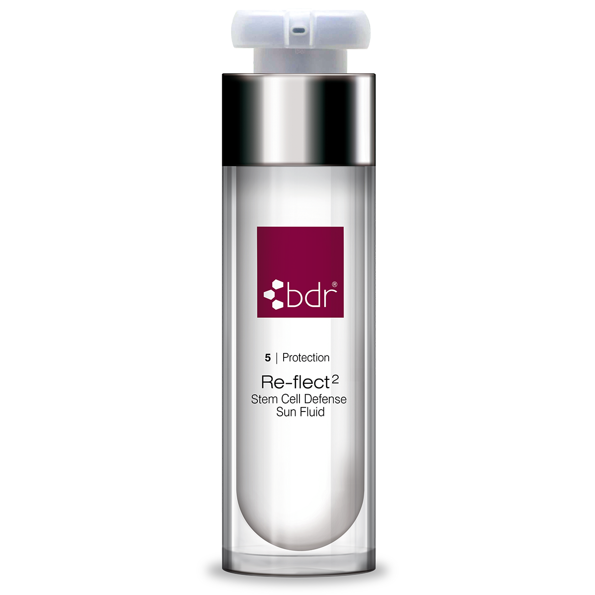 BDR MEDICAL BEAUTY Re-flect² – Sonnenfluid mit LSF 40, 50ml, Pumpspender