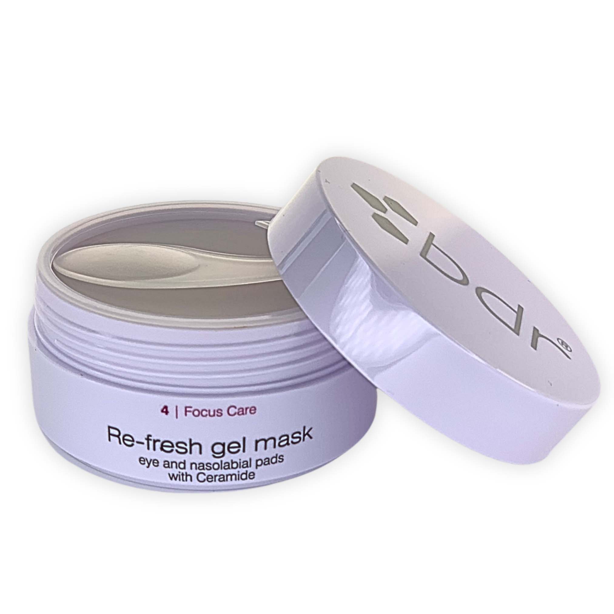 BDR MEDICAL BEAUTY Re-fresh Gel Mask - eye & nasolabial pads – für sichtbar geglättete, regenerierte und intensiv hydratisierte Haut., 60St., Tiegel