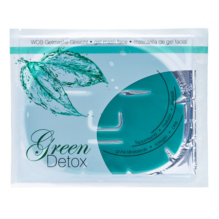 BDR MEDICAL BEAUTY WOB - Gelmasken Green Detox – ideal für unreine, fettige oder zu Unreinheiten neigende Haut., 3St.