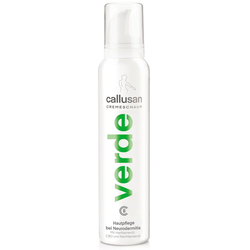 CALLUSAN Cremeschaum VERDE – Pflege bei Neurodermitis, 175ml, Schaumspender
