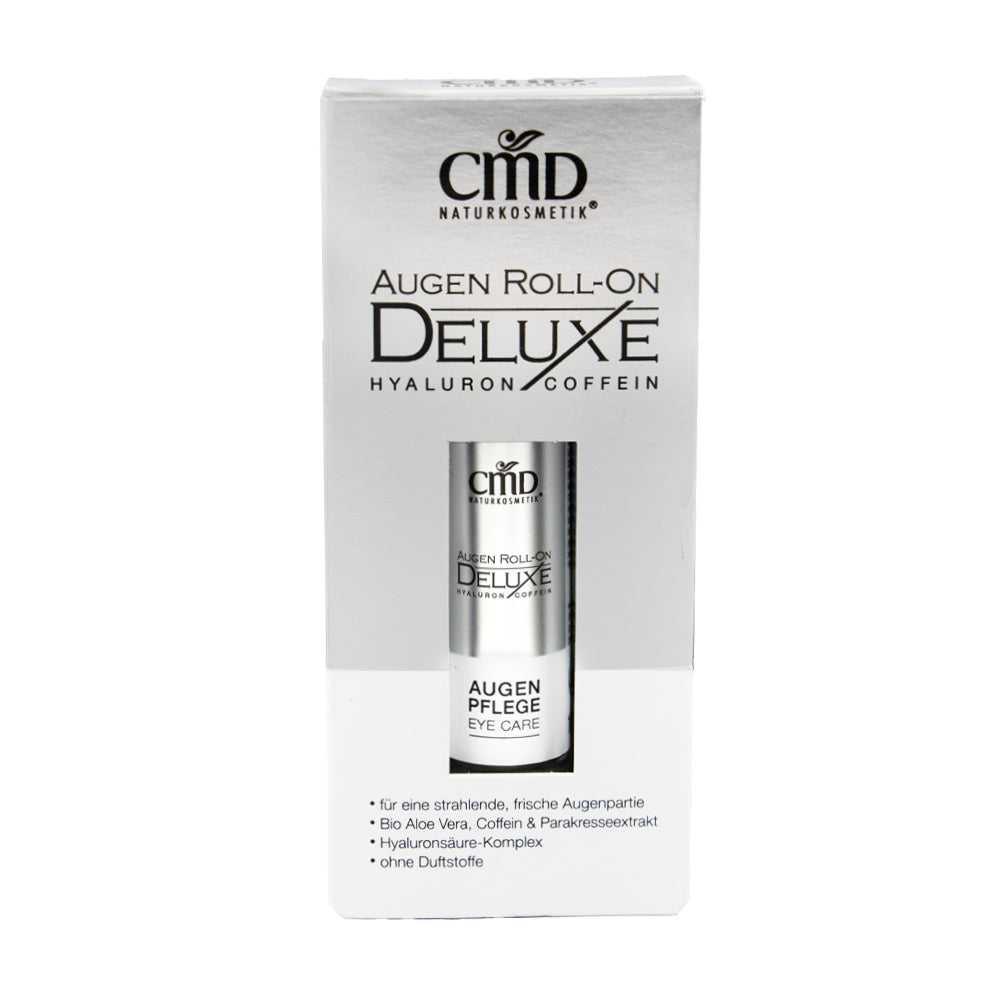 CMD NATURKOSMETIK Augen Roll-On Deluxe  – kühlende Pflege für die Augenpartie, 10ml, Umkarton 