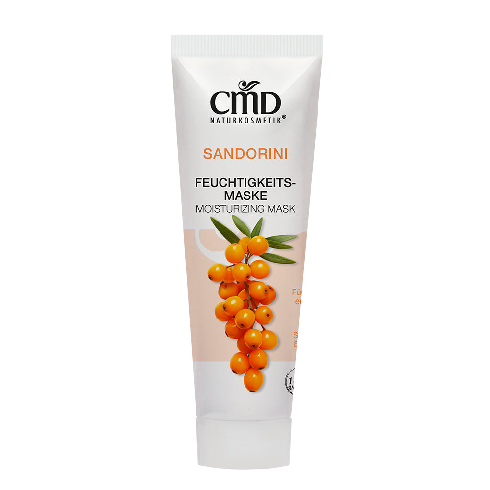 CMD NATURKOSMETIK Sandorini Feuchtigkeitsmaske – für trockene Haut, 50ml, Tube