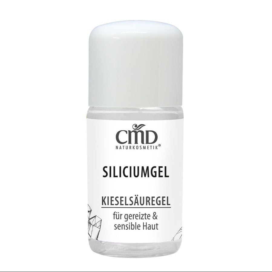 CMD NATURKOSMETIK Silicium Pflegegel – Bei großporiger, unreiner oder fettiger Haut kann eine Maske mit Siliciumgel gemacht werden. Diese verfeinert die Poren und beruhigt gereizte Haut., 30ml