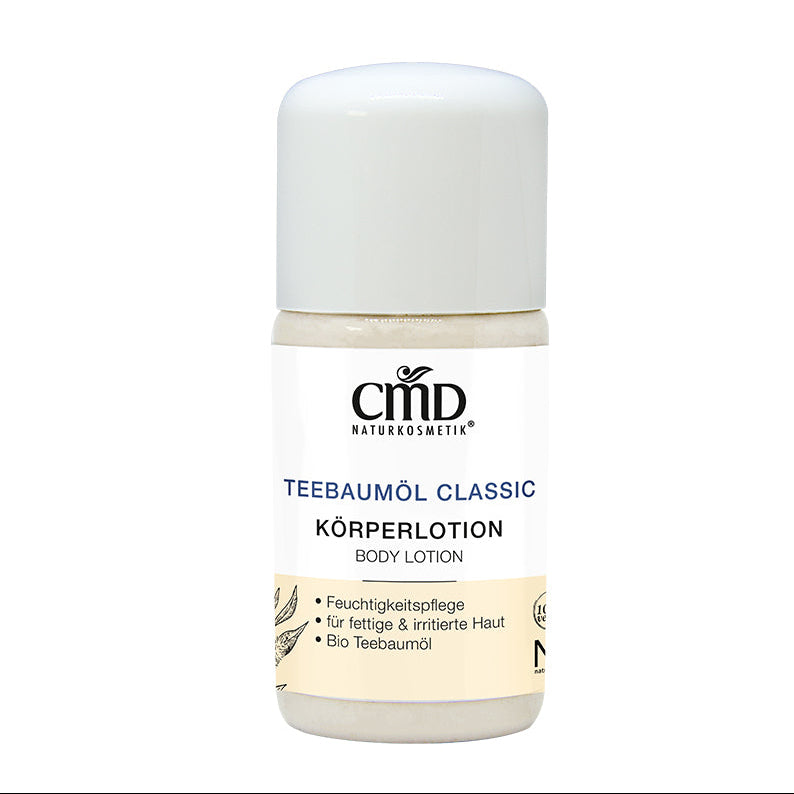 CMD NATURKOSMETIK Teebaumöl classic Körperlotion  – für empfindliche Hau, 30ml