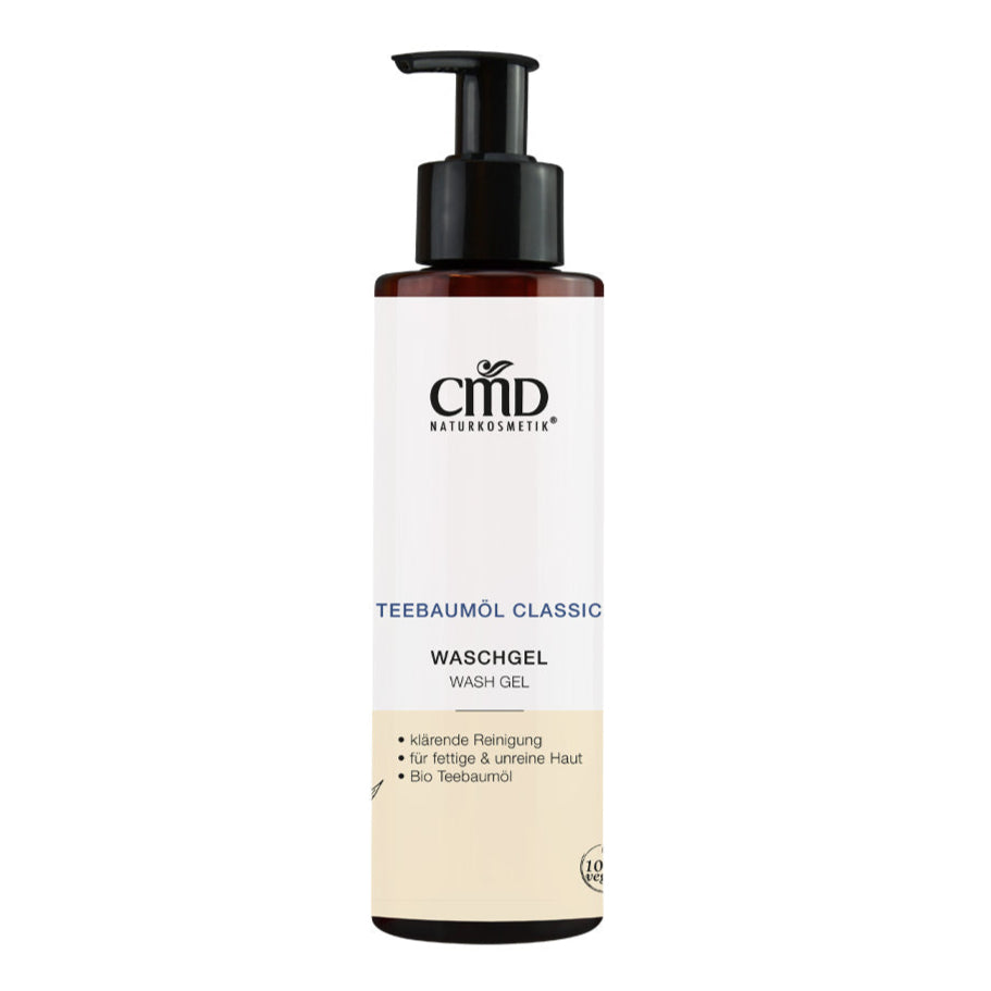 CMD NATURKOSMETIK Teebaumöl Classic Waschgel – reinigt Deine Haut porentief ohne sie auszutrocknen., 200ml