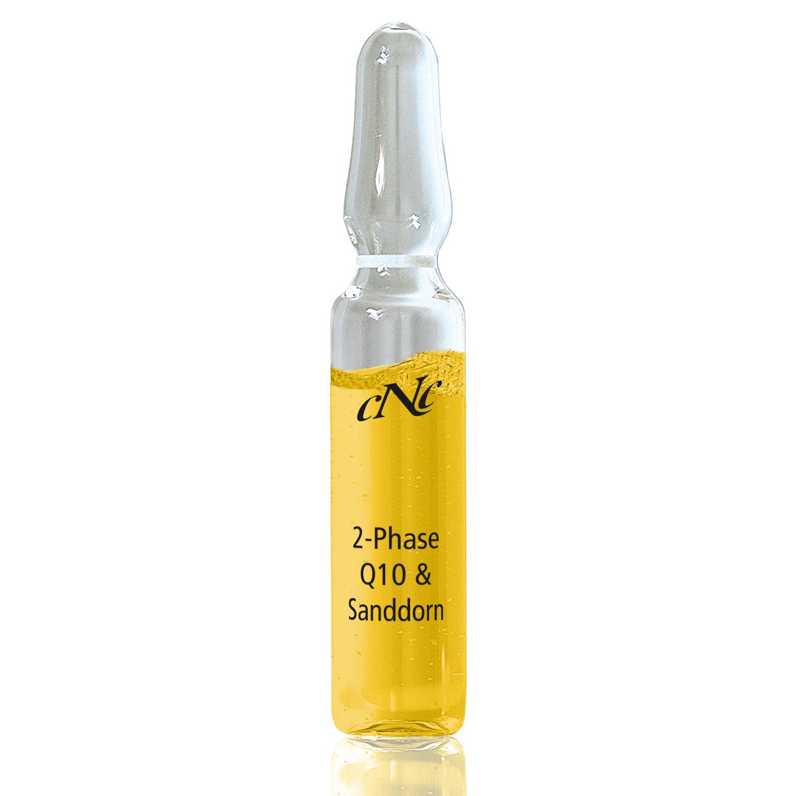 CNC 2-Phase Q10 & Sanddorn Ampullen – Mischung aus Q10, Sanddornöl und Vitamin E aktiviert sie die natürlichen Regenerationsprozesse deiner Haut., 10x2ml, Ampulle