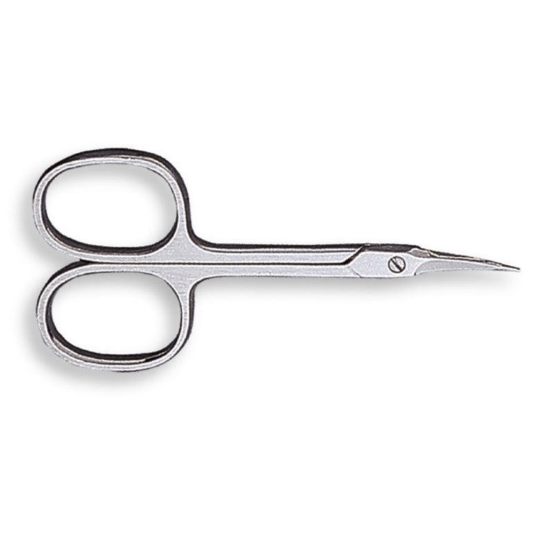 CNC Hautschere, gebogen – Aus rostfreiem Edelstrahl. Verfügt über eine gebogene Form, die es ermöglicht, auch kleinste Hautpartikel sauber und kontrolliert zu bearbeiten., 1St.
