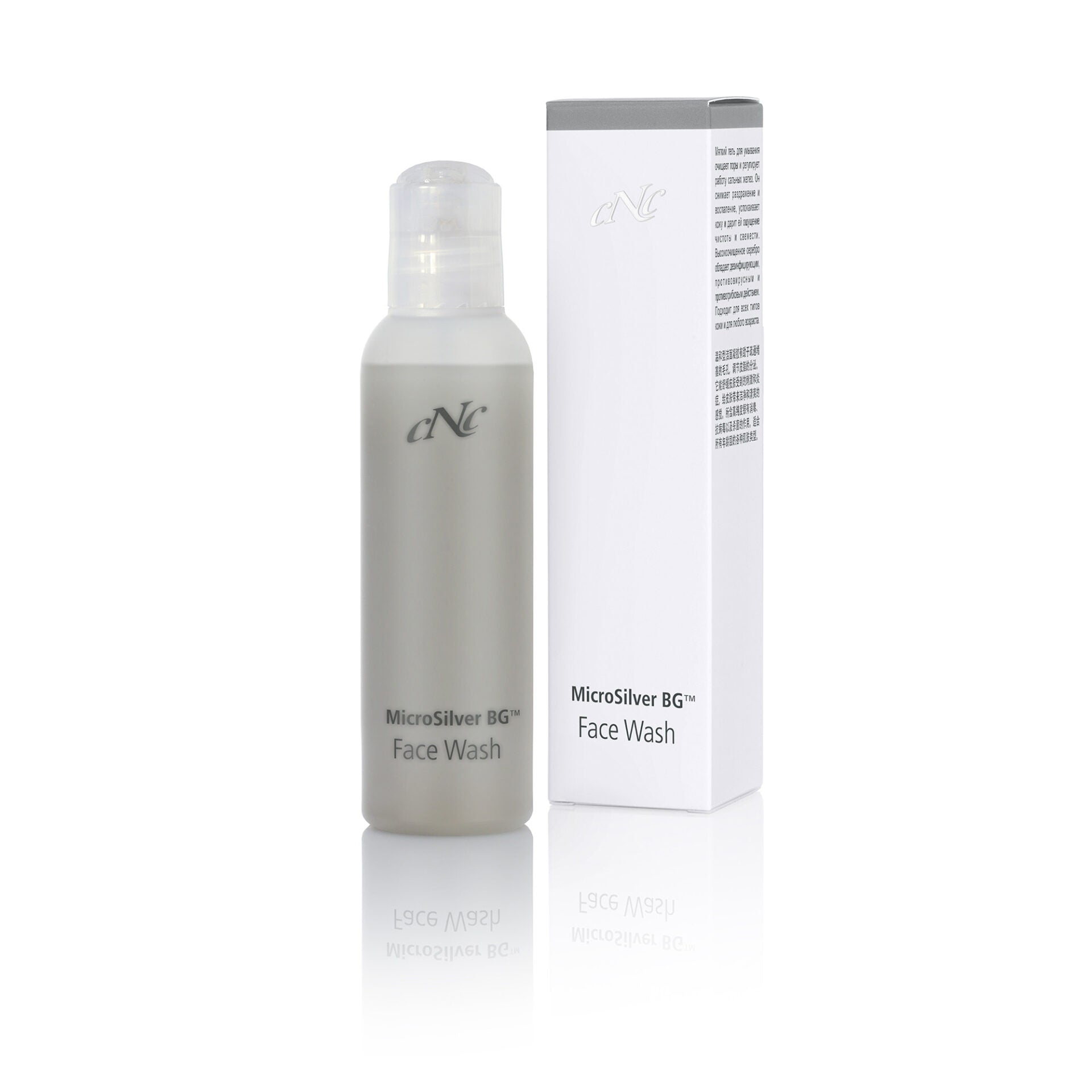 CNC MicroSilver BG™ Face Wash – mildes Reinigungsgel speziell für die ölige und / oder unreine Haut., 100ml, mit Box