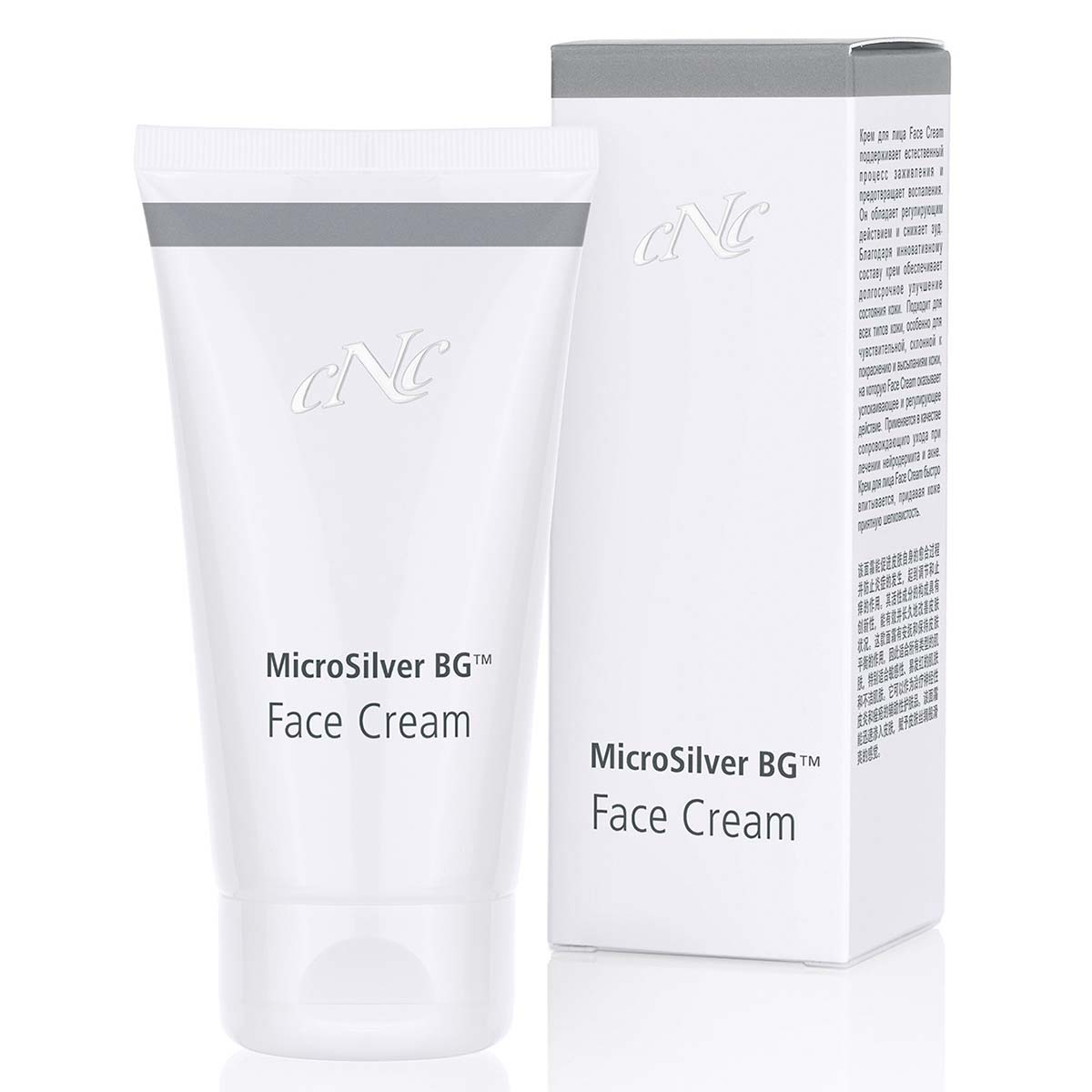 CNC MicroSilver Face Cream – Die antibakteriellen und entzündungshemmenden Inhaltstoffe ermöglichen auch bei Problemhaut ein ganz neues Lebensgefühl., 50ml