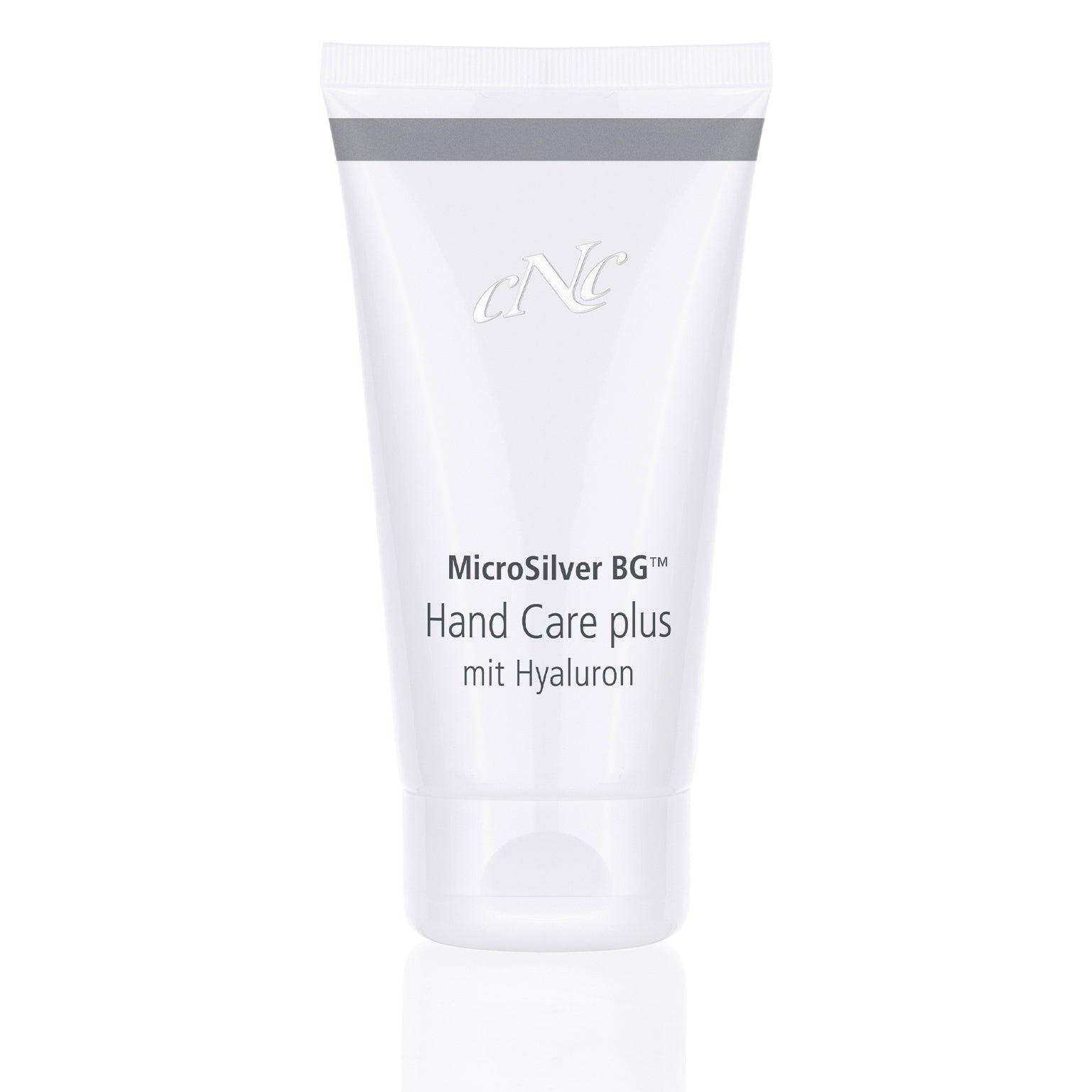 CNC MicroSilver Hand Care plus mit Hyaluron –  zieht rasch ein und wirkt regenerierend bei kleinen Wunden und Hautabschürfungen. , 50ml