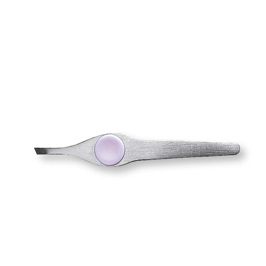 CNC Pinzette mit Griffpunkt – mit Softgriff&nbsp; und schrägen Greifflächen liegt durch die spezielle Anti-Rutsch-Oberfläche ideal in der Hand., 1St.