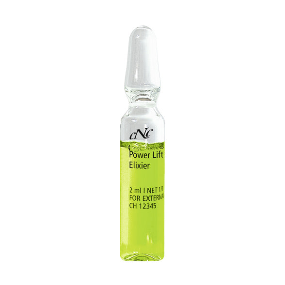 CNC Power Lift Elixier Pullulan & Neuropeptide – Biomimetische Peptide regen die Kollagensynthese an, entspannen die Gesichtsmuskulatur und mildern dadurch kleine Fältchen., 10x2ml