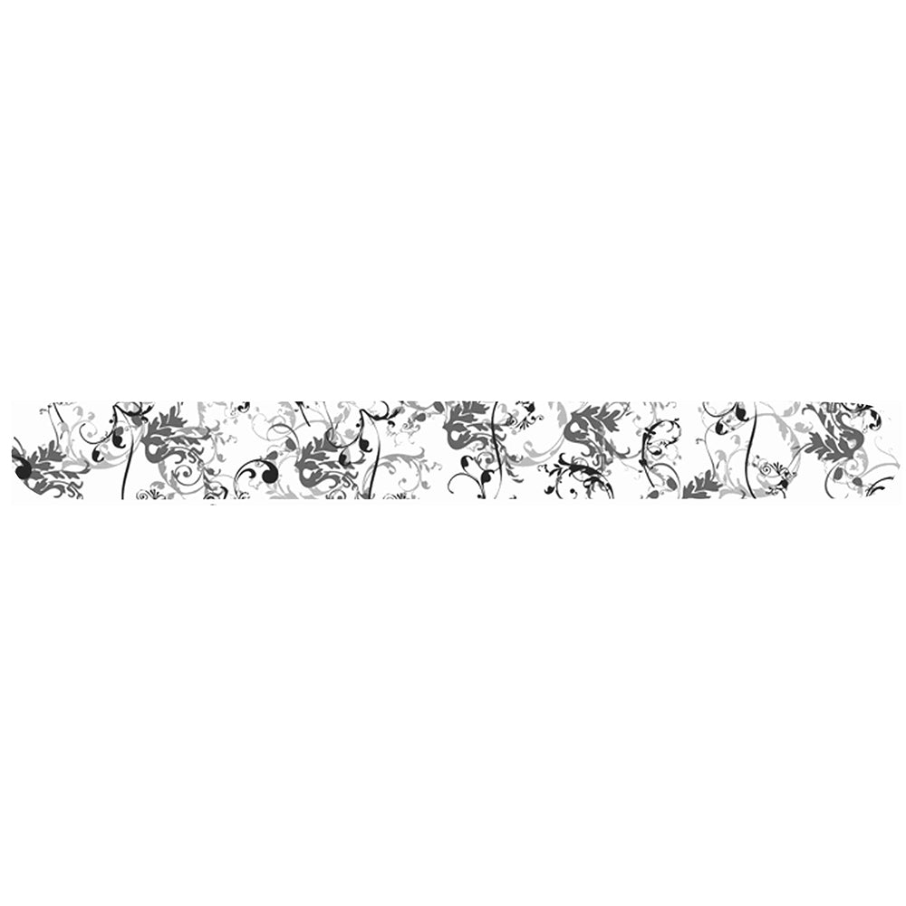 CNC Profi Nagelfeile mit Motivdruck schwarze Ornamente – Profi Feile zum Feilen von Natur- und Gelnägeln.  Körnung: 240 beidseitig  Länge: 18 cm, 1St.