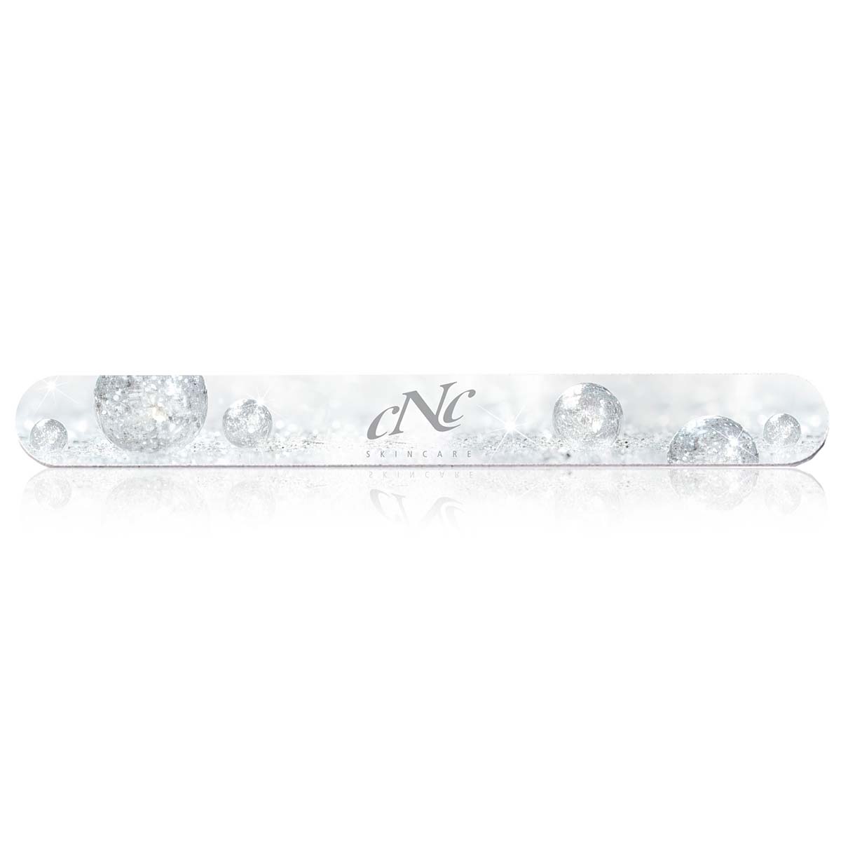 CNC Profi Nagelfeile mit Motivdruck silber 100/180 – Mit dieser hochwertigen Nagelfeile feilst Du Natur- und Gelnägel fachmännisch., 1St.