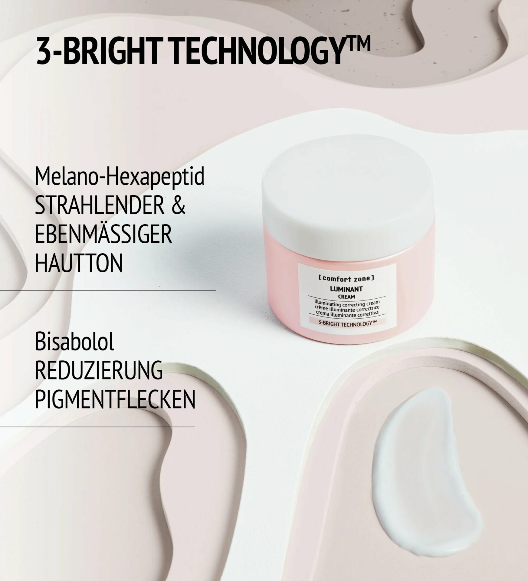 COMFORT ZONE Luminant Cream – hilft, dunkle Flecken gezielt zu bekämpfen, ihre sichtbare Ausprägung zu reduzieren und dem Teint mehr Strahlkraft zu verleihen., 10ml, Eigenschaften