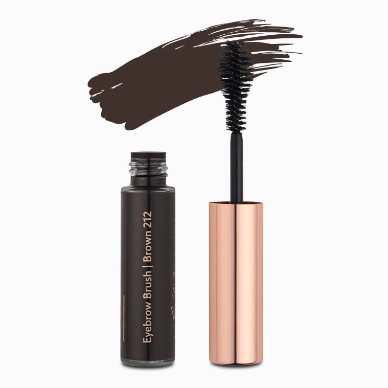 COSART Eyebrow Brush - 212 brown matt – formt und färbt die Augenbrauen in einem Zug., 4ml