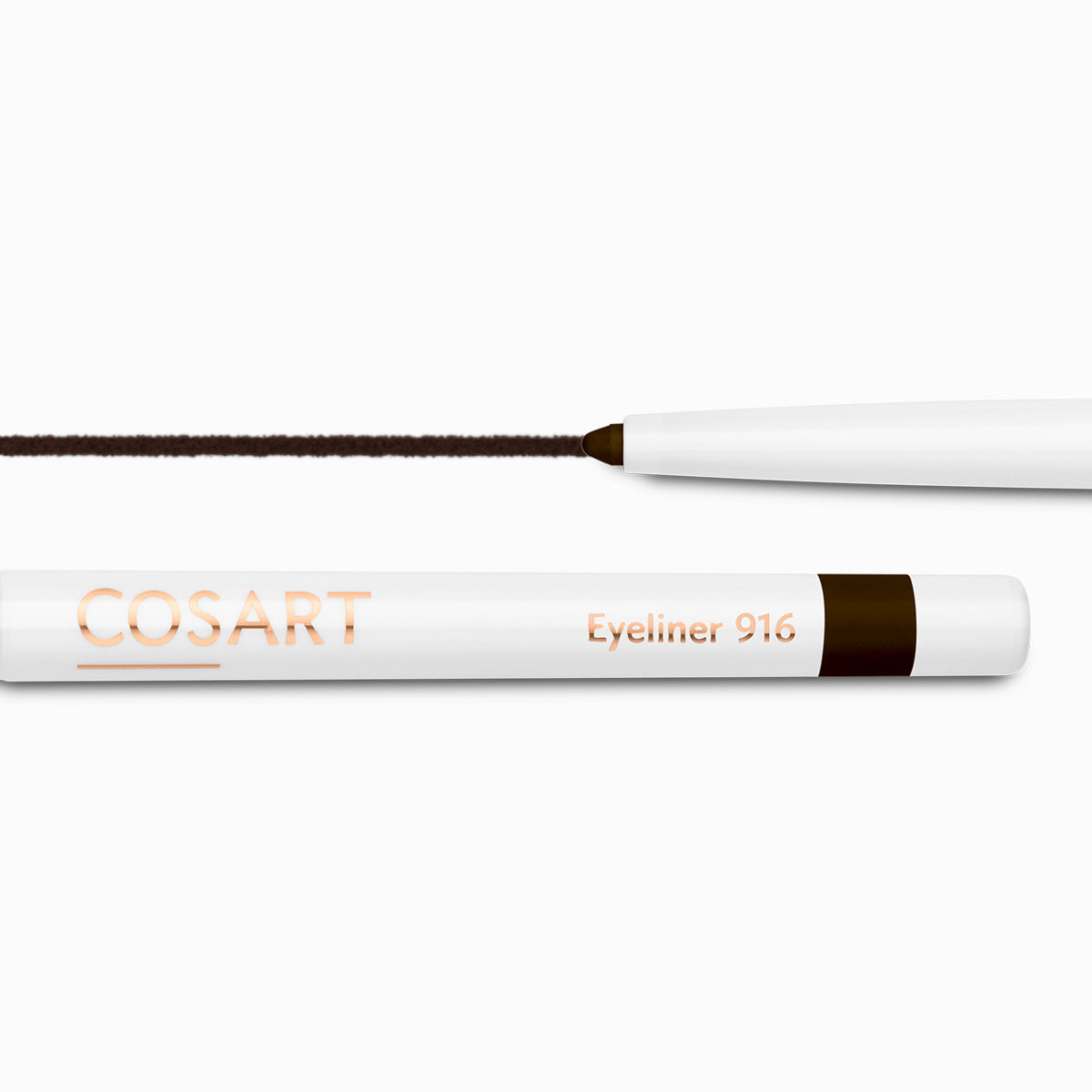 COSART Eyeliner - 916 Schwarz Braun – Nach nur wenigen Minuten auf der Haut ist die Farbe wisch- und wasserfest und hält sehr lange. Vegan, dermatologisch getestet und frei von Parabenen und Mineralölen., 1St.