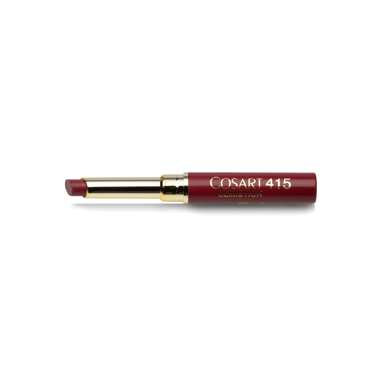 COSART Slimstick - 415 Rubin glänzend – Die cremige Textur hinterlässt ein angenehm weiches und gepflegtes Gefühl auf den Lippen., 2gr., offen
