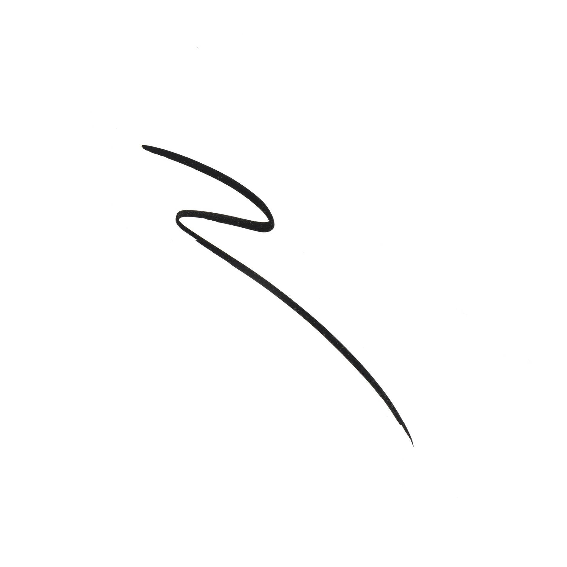 COULEUR CARAMEL Eyeliner black – Der einzigartige Pinsel-Applikator mit superfeiner Spitze garantiert ein präzises Kreieren von herrlich dünnen wie auch dramatisch dicken Linien., 5ml, Beispiel