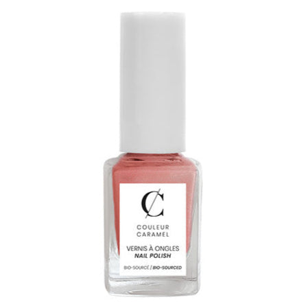 COULEUR CARAMEL Nagellack - pearly beti pink – Die einzigartigen Lacke mit Maniok, Rohzucker und Weizen aus biologischem Anbau punkten mit ausgezeichnetem Halt und sorgen für umwerfende Nagel-Looks mit intensivem Glanz., 11ml