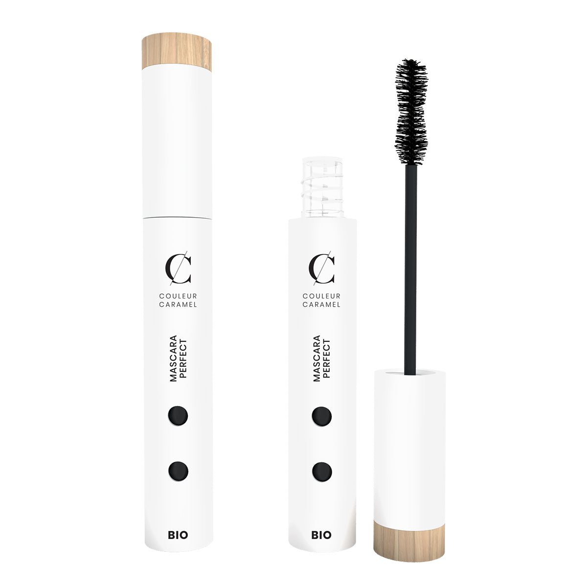 COULEUR CARAMEL Perfect Mascara black – hüllt jedes einzelne Härchen in üppige Farbe, die die Wimpern im Handumdrehen voller aussehen lässt und ihnen darüber hinaus einen optimalen Schutz bietet., 6ml