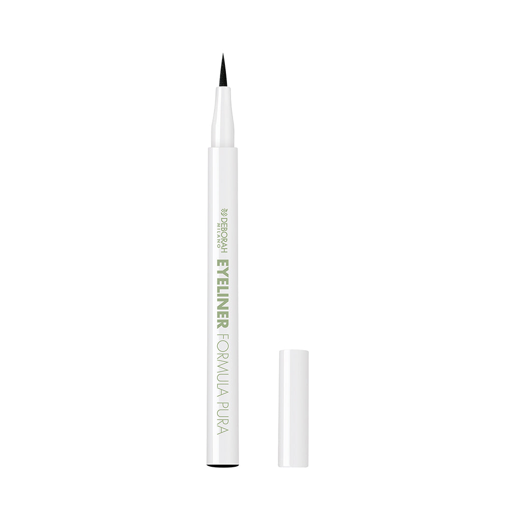 DEBORAH MILANO Formula Pura Eyeliner – Der Eyeliner ist wischfest und verschmiert nicht. Die geschmeidige, ergonomische Filzspitze sorgt für klar definierte Linien., 1St., black