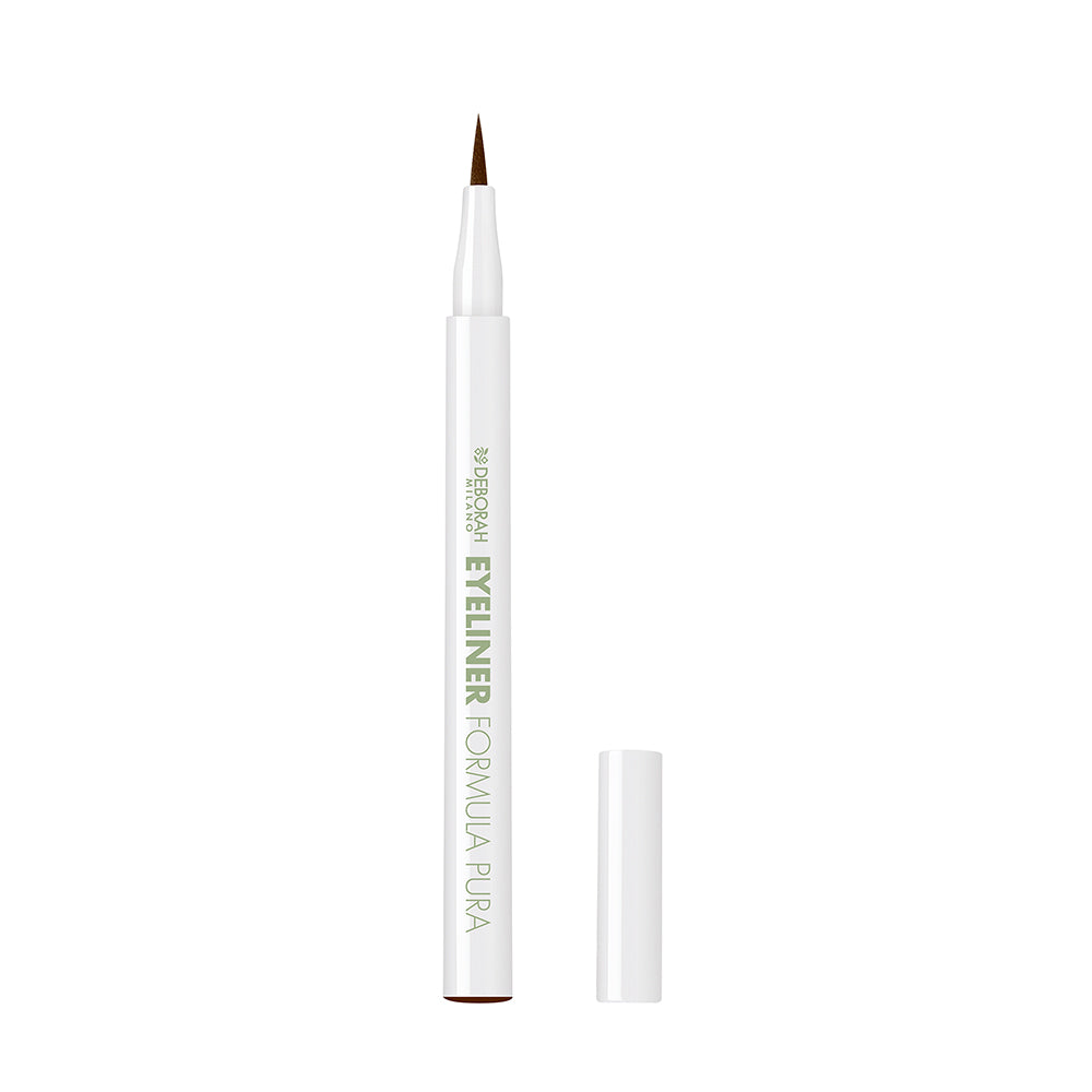 DEBORAH MILANO Formula Pura Eyeliner – Der Eyeliner ist wischfest und verschmiert nicht. Die geschmeidige, ergonomische Filzspitze sorgt für klar definierte Linien., 1St., brown