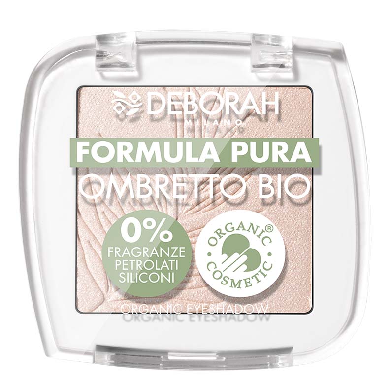 DEBORAH MILANO Formula Pura Eyeshadow Bio soft gold – Diese besondere Zusammensetzung ermöglicht ein federleichtes Auftragen, das leicht zu verblenden ist und eine lebendige Farbabgabe bietet., 1St.