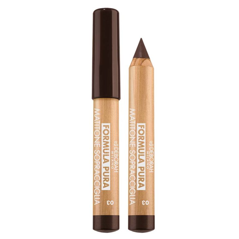 DEBORAH MILANO Formula Pura Jumbo Eyebrow Pencil – zaubert im nu Volumen, Fülle und Struktur und sorgt für&nbsp; ausdrucksstarke, volle Augenbrauen., 1St., dark