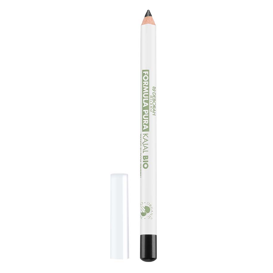 DEBORAH MILANO Formula Pura Kajal BIO deep black – besticht mit reichhaltigen Pigmenten, die eine tiefe und langanhaltende Farbe sowie einen intensiven Blick erzeugen., 1St.