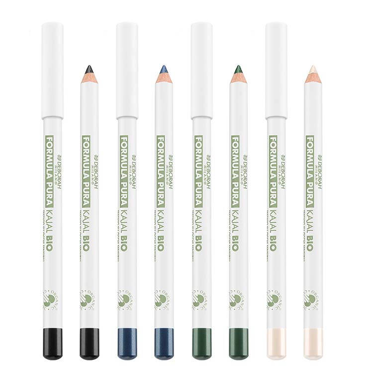 DEBORAH MILANO Formula Pura Kajal BIO Farbauswahl – besticht mit reichhaltigen Pigmenten, die eine tiefe und langanhaltende Farbe sowie einen intensiven Blick erzeugen., 1St.