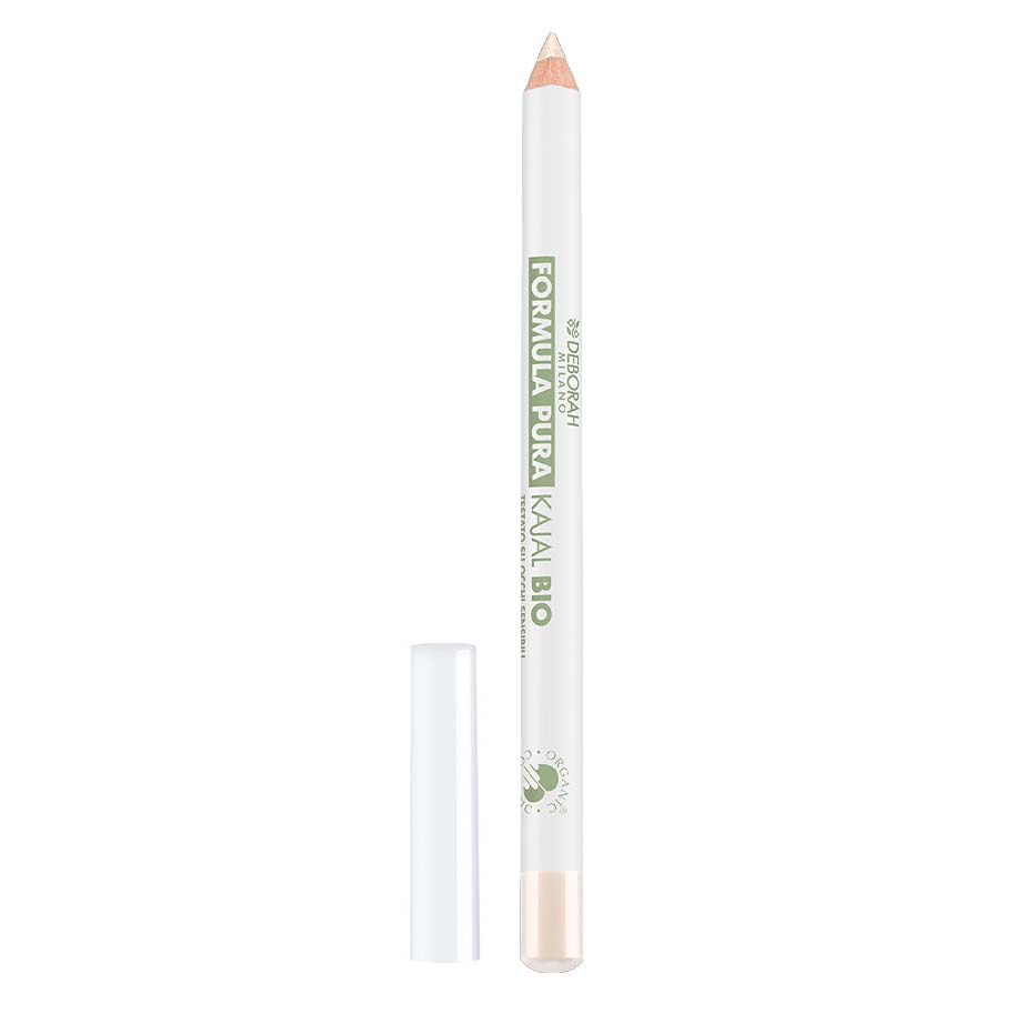 DEBORAH MILANO Formula Pura Kajal BIO white – besticht mit reichhaltigen Pigmenten, die eine tiefe und langanhaltende Farbe sowie einen intensiven Blick erzeugen., 1St.