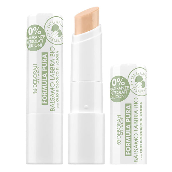 DEBORAH MILANO Formula Pura Lipbalm Bio caramel – Der zarte Lipbalm nährt, spendet Feuchtigkeit und schützt die Lippen vor Umweltschäden., 3,75gr.