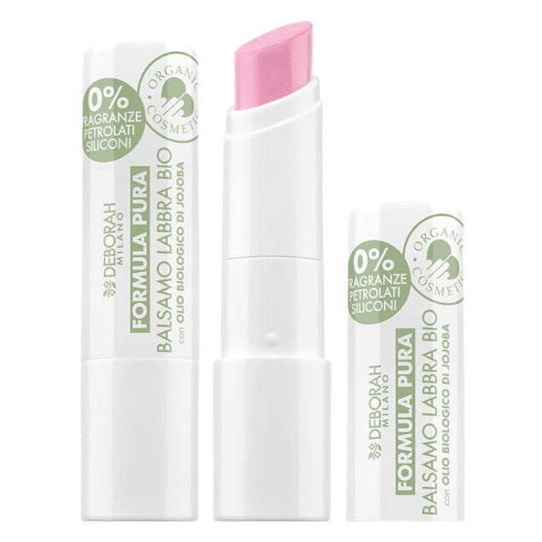 DEBORAH MILANO Formula Pura Lipbalm Bio light rose – Der zarte Lipbalm nährt, spendet Feuchtigkeit und schützt die Lippen vor Umweltschäden., 3,75gr.