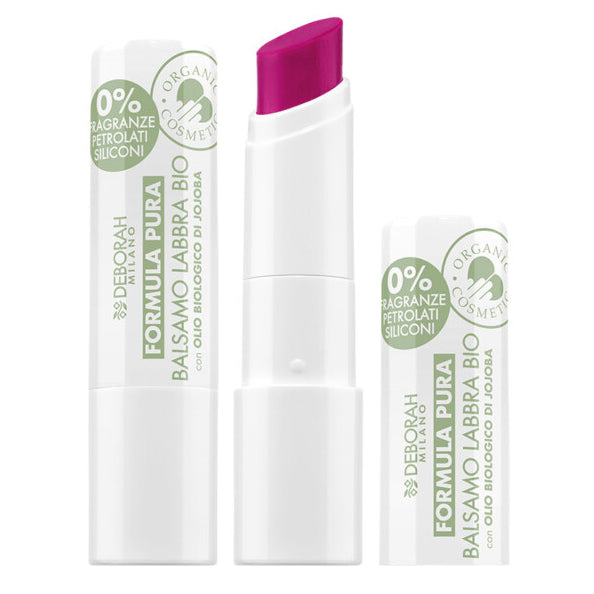 DEBORAH MILANO Formula Pura Lipbalm Bio mauve – Der zarte Lipbalm nährt, spendet Feuchtigkeit und schützt die Lippen vor Umweltschäden., 3,75gr.