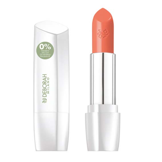 DEBORAH MILANO Formula Pura Lipstick apricot – Die Lippenstifte eine mittlere bis hohe Deckkraft und verleihen den Lippen ein samtiges und strahlendes Finish., 4,4gr.