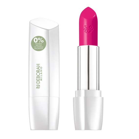 DEBORAH MILANO Formula Pura Lipstick fuchsia – Die Lippenstifte eine mittlere bis hohe Deckkraft und verleihen den Lippen ein samtiges und strahlendes Finish., 4,4gr.