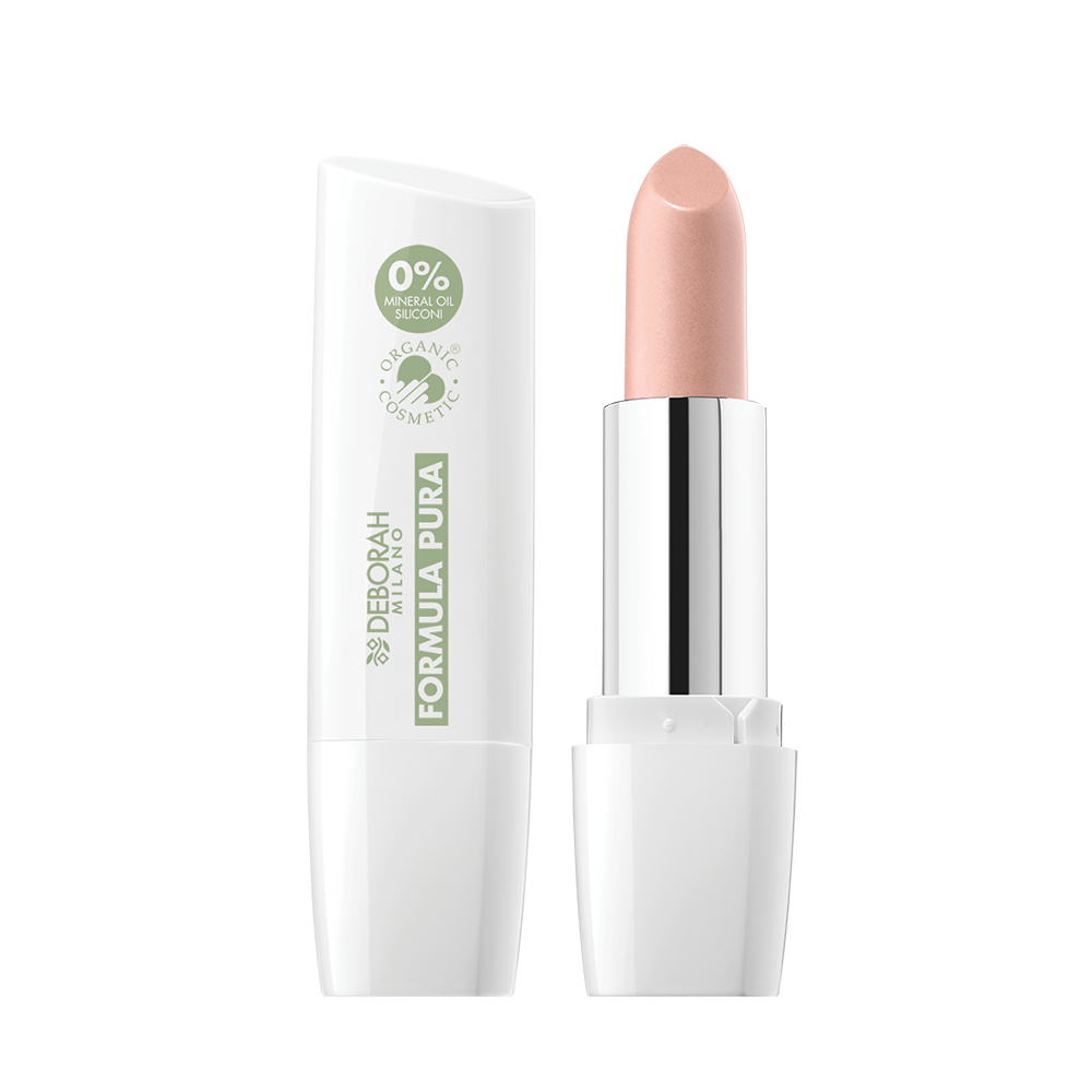 DEBORAH MILANO Formula Pura Lipstick Organic 01 nude skin, 1stk, Lippenstift offen