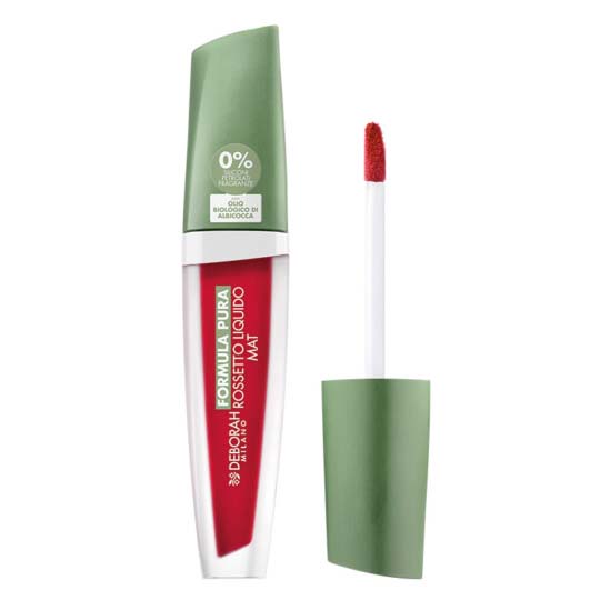 DEBORAH MILANO Formula Pura Liquid Mat Lipstick fire red – Seine pigmentreiche und dabei extrem leichte Textur haftet perfekt auf den Lippen, ohne zu verschmieren, und verleiht den Lippen eine extreme Weichheit sowie volle, intensive Farbe, 1St.