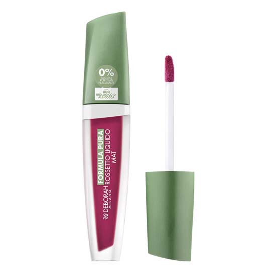 DEBORAH MILANO Formula Pura Liquid Mat Lipstick purple – Seine pigmentreiche und dabei extrem leichte Textur haftet perfekt auf den Lippen, ohne zu verschmieren, und verleiht den Lippen eine extreme Weichheit sowie volle, intensive Farbe, 1St.