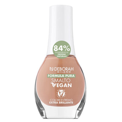 DEBORAH MILANO Formula Pura Nail Coat VEGAN | Smalto caramel – Extreme Farbe in einem einzigen Strich mit hoher Deckkraft, extra glänzendem Finish und spektakulärem Glanz., 8,5ml