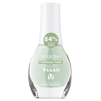 DEBORAH MILANO Formula Pura Nail Coat VEGAN | Smalto milk mint – Extreme Farbe in einem einzigen Strich mit hoher Deckkraft, extra glänzendem Finish und spektakulärem Glanz., 8,5ml