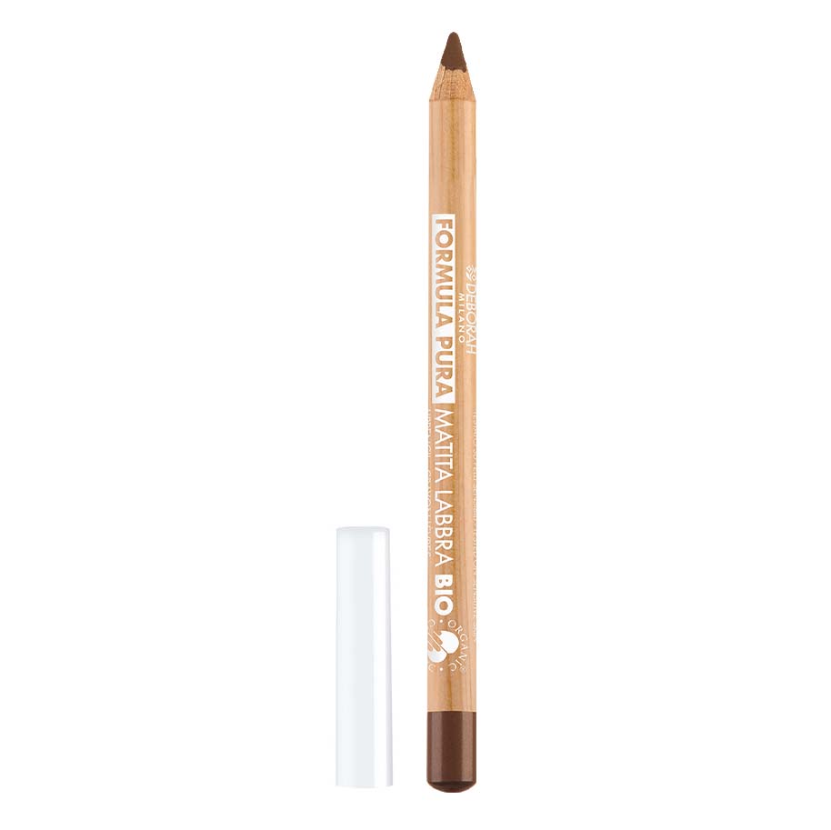 DEBORAH MILANO MILANO Formula Pura Lip Pencil BIO brown –  konturiert und betont die Lippenkontur mit einer klar definierten Linie., 1St.