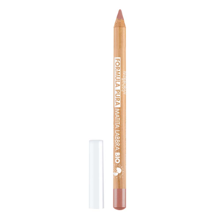 DEBORAH MILANO MILANO Formula Pura Lip Pencil BIO nude beige –  konturiert und betont die Lippenkontur mit einer klar definierten Linie., 1St.