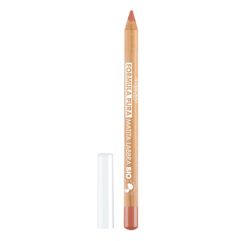DEBORAH MILANO MILANO Formula Pura Lip Pencil BIO nude rose –  konturiert und betont die Lippenkontur mit einer klar definierten Linie., 1St.