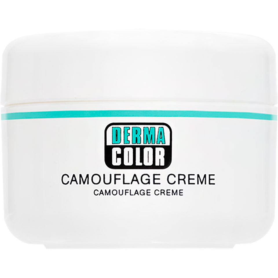DERMACOLOR Camouflage Creme – ein besonders pigmentstarkes Make-up zur Abdeckung farblicher Hautanomalien, von Narben und Tätowierungen für Gesicht und Hals., 30gr., Tiegel