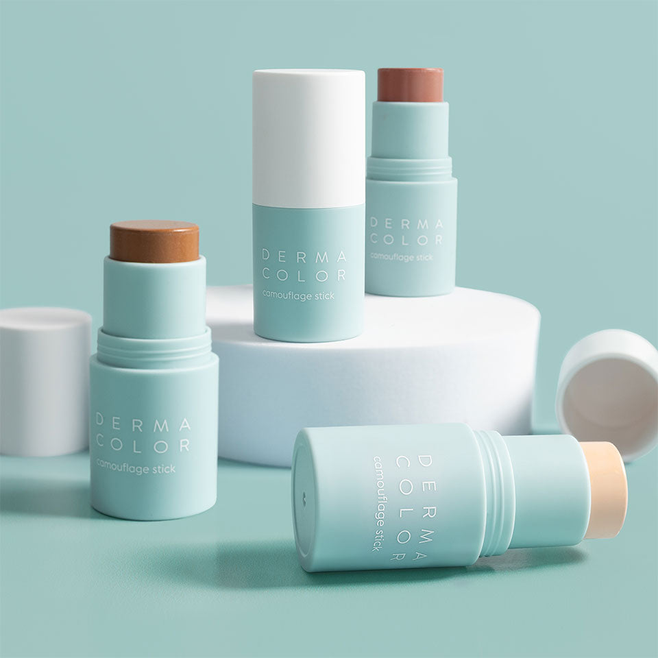 DERMACOLOR Camouflage Stick  – für langanhaltende, ebenmäßige Abdeckung, 6,5g, verschiedene Farben offen und geschlossen