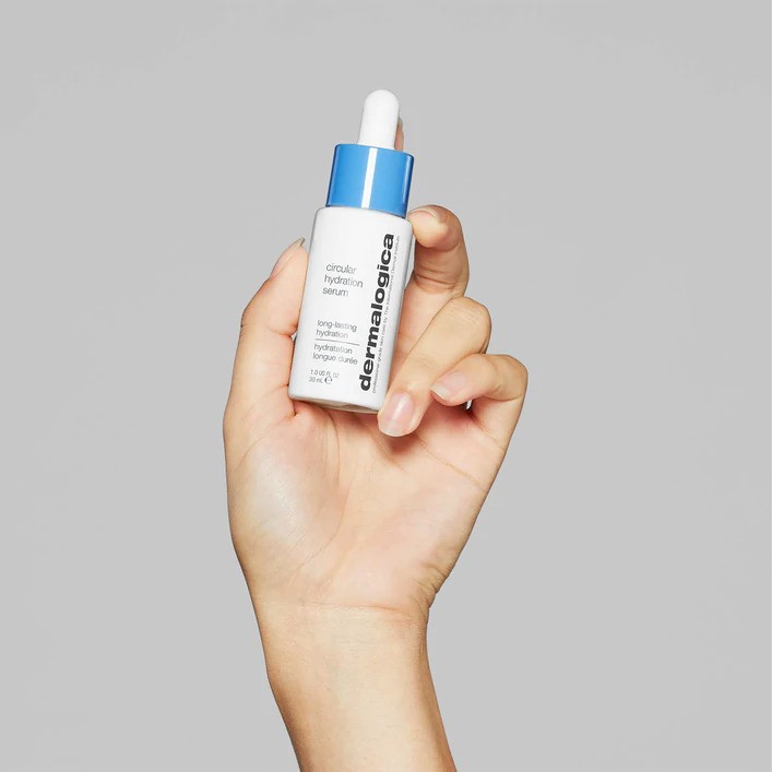 DERMALOGICA Circular Hydration Serum – Intensiv feuchtigkeitsspendendes Serum, das alle Schichten der Haut durchflutet, Feuchtigkeitsreserven werden aufgefüllt und Feuchtigkeitsverlust verhindert., 59ml, mood