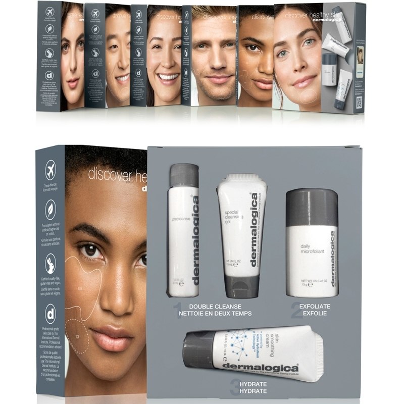 DERMALOGICA Discover Healthy Skin Set – Mit dieser speziellen Pflege-Kollektion der beliebtesten und bekanntesten Produkte, hat Dermalogica Dir eine Hautpflege-Routine zusammengestellt, die für alle Hautzustände geeignet ist., Set, 1