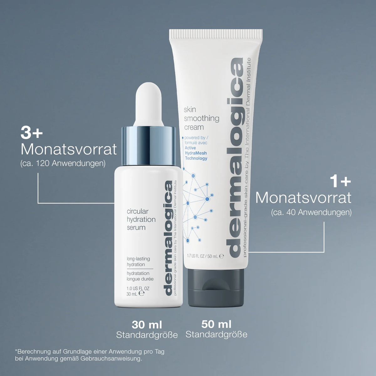 DERMALOGICA Hydration You Can Feel – Feuchtigkeits-Duo, -, Einzelprodukte Verbrauchsangaben